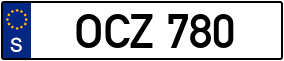 Trailer License Plate